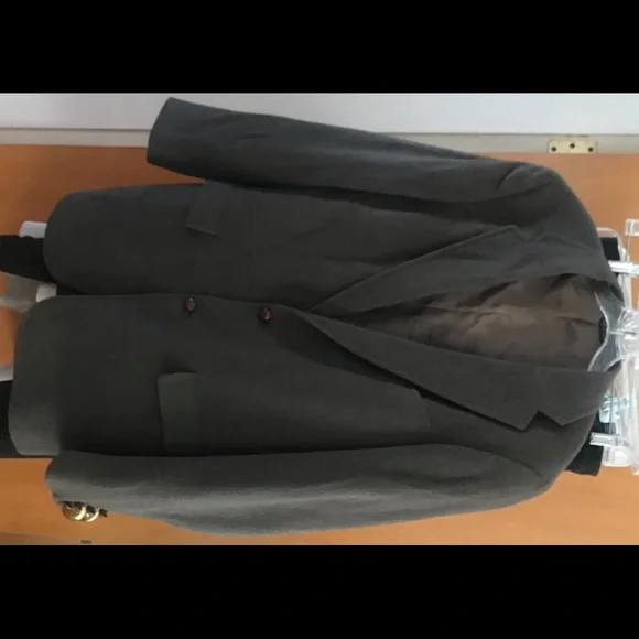 Man’s Sport Coat Camel Hair Grey-Brown Large Fabric Scotland Made USA Orig Owner - Picture 9 of 16